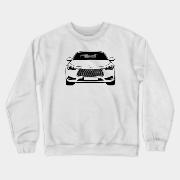 Infiniti Q60 Sketch Art Crewneck Sweatshirt by DemangDesign